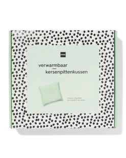 verwarmbaar kersenpittenkussen 25x25cm groen