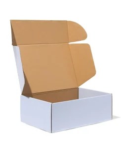verzenddozen 30.5x21.5x11cm karton lichtblauw - 3 stuks