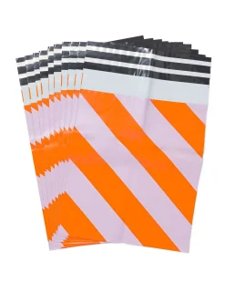 verzendzakken 33.5x43cm strepen - 10 stuks