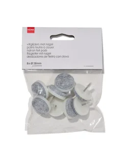 viltglijders met nagel - 8 stuks