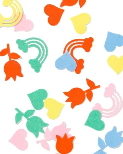 viltstickers figuren - 90 stuks