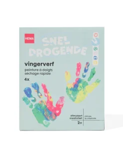 vingerverf - 4 stuks