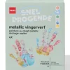 vingerverf glitter - 4 stuks