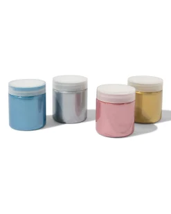 vingerverf glitter - 4 stuks