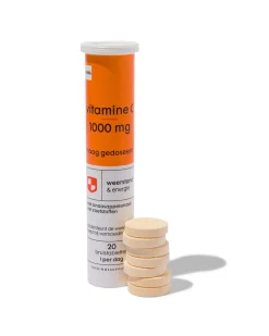 vitamine C 1000mg hoog gedoseerd bruistablet - 20 stuks