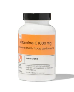 vitamine C 1000mg time released en hoog gedoseerd - 120 stuks