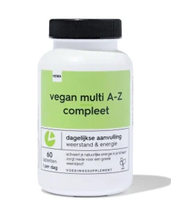 vitamine vegan multi A-Z compleet 60 stuks