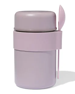 voedselcontainer 450ml rvs roze