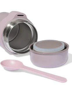 voedselcontainer 450ml rvs roze