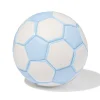voetbal maat 2 15cm wit-blauw
