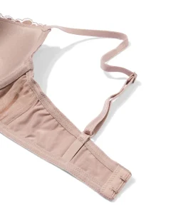 voorgevormde kanten bh met beugel beige