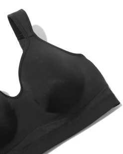 voorgevormde sportbh heavy support met beugel B-F zwart