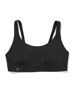 voorgevormde sportbh zonder beugel medium support zwart