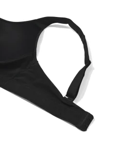 voorgevormde sportbh zonder beugel medium support zwart