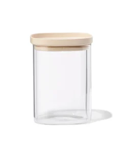 voorraad bus 1000ml glas met deksel