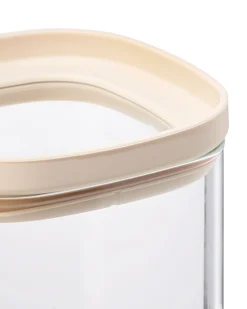 voorraad bus 1000ml glas met deksel