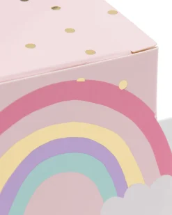 vouwbare cadeaudoosjes 13x12.5x2cm papier prinses - 6 stuks