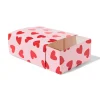 vouwbare doos S 7.5x15.5cm papier hartjes