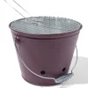 vuurkorf 30x40cm metaal paars