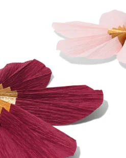 waaier 35x35cm papier floraal - 3 stuks