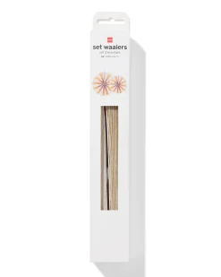 waaier 45x45cm papier goud-zilver - 2 stuks