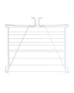 wanddroogrek 57x48x3.5cm metaal wit