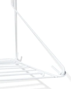 wanddroogrek 57x48x3.5cm metaal wit