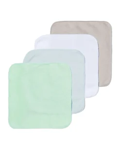 wasbare doekjes 21x21 - 4 stuks