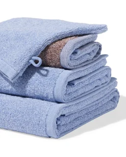 washand 16x21cm zware kwaliteit gemêleerd blauw