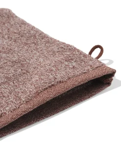 washand 16x21cm zware kwaliteit gemêleerd bruin