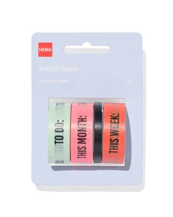 washi tapes - 4 stuks