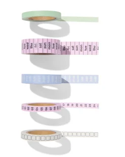 washi tapes planner - 5 stuks