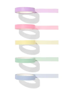 washi tapes regenboog - 5 stuks