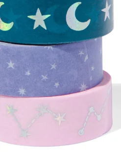 washi tapes sterren - 3 stuks