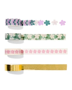 washitape bloemen - 4 rollen