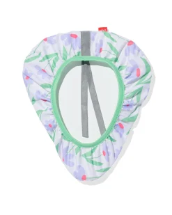 waterafstotende fiets zadelhoes met bloemen