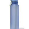 waterfles met rietje 600ml blauw
