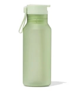 waterfles met rietje 430ml groen