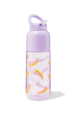 waterfles met rietje sterren 300ml