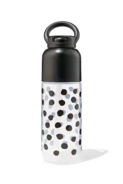 waterfles met rietje stippen 300ml