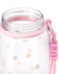 waterfles 700ml met draagkoord bloemen
