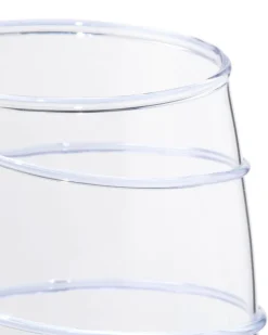 waterglas spiraal blauw