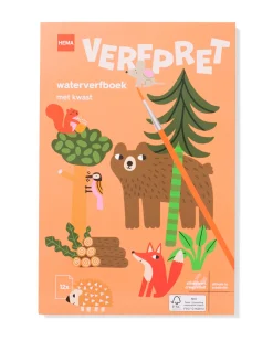 waterverf boek bosdieren