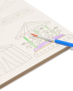 waterverfboek met kwast 14x21cm circus