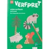 waterverfboek met kwast 14x21cm bosdieren