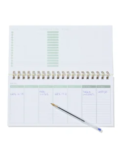 weekplanner spiraal reliëf