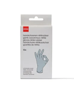 wegwerphandschoenen nitrilrubber - 10 stuks