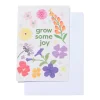 wenskaart 'grow some joy' met zaadjes