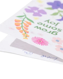 wenskaart 'grow some joy' met zaadjes
