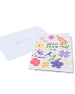 wenskaart 'grow some joy' met zaadjes
